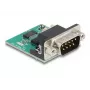 DeLOCK 90781 seriālais pārveidotājs, retranslators, izolators USB 2.0 RS-232 melns zaļš