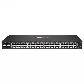 HPE - Aruba 6000 48G 4SFP Switch - Slēdzis - L3 - pārvaldīts - 48 x 10/100/1000 + 4 x Gigabit SFP - sānu gaisa plūsma - montējams statīvā - maiņstrāva 100 - 127 V / 200 - 240 V