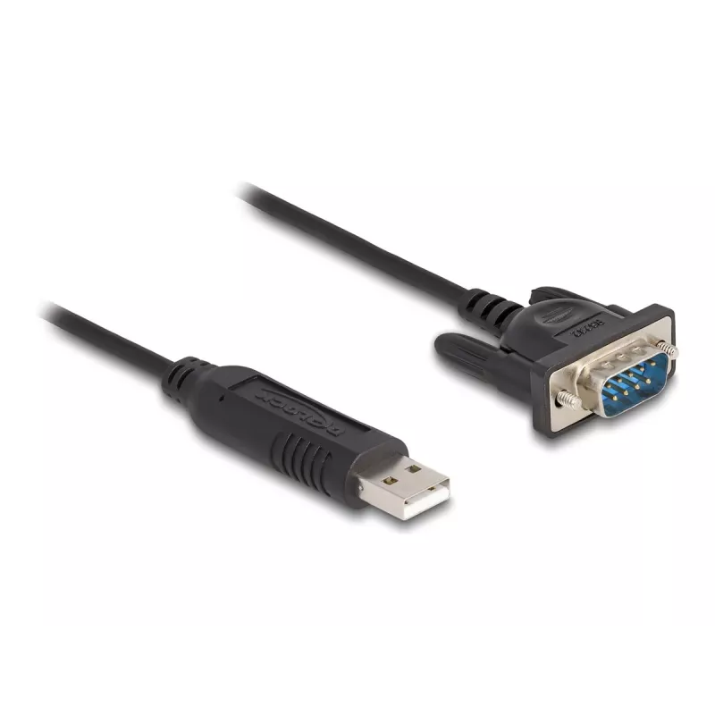 DeLOCK USB 2.0 uz seriālā RS-232 adapteris 50 cm FTDI Melns