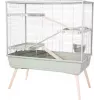 Trušu būris ZOLUX Neolife 100 XL zaļš — metāls/plastmasa, 990×540×1140 mm, 15 mm stieņu atstarpe, trušiem 10–15,9 kg