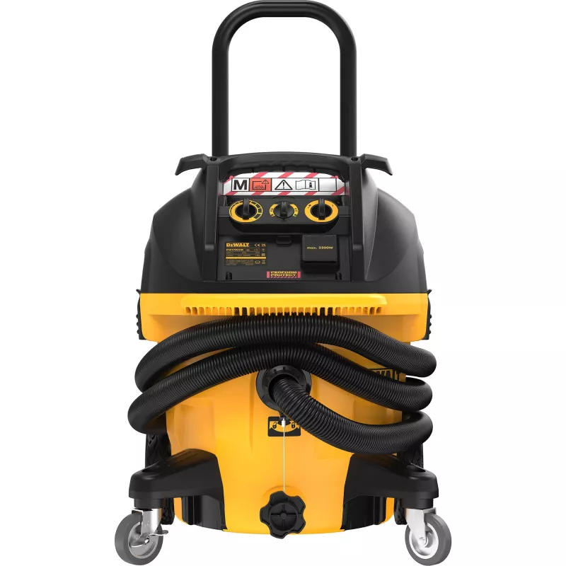 DeWALT DWV905M-QS putekļsūcējs Dzeltens 38 L 1400 W