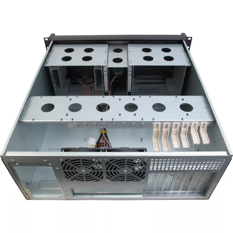 Servera korpuss Inter-Tech 4U-4098-S Rack melns