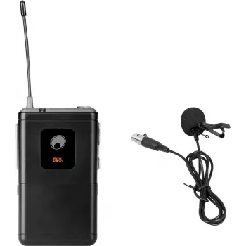 Omnitronic UHF-E sērijas lavaljē mikrofons 826,1 MHz ar bezvadu raidītāju