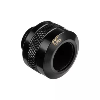Armatūra Alphacool 17471 — misiņa melna, Ø22 mm, augstums 20 mm