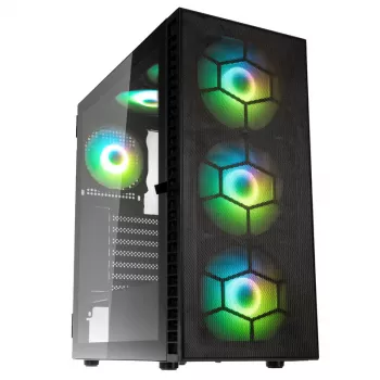 Kolink Observatory HF Plus Mesh ARGB Midi-Tower - melns
