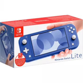 Switch Lite (bez barošanas avota), spēļu konsole zila