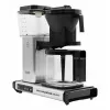 Pilienveida kafijas automāts MOCCAMASTER KBG 741 — 1,25 L ūdens tvertne, 10 krūžu kanna, 1520 W, nerūsējošais tērauds/melns