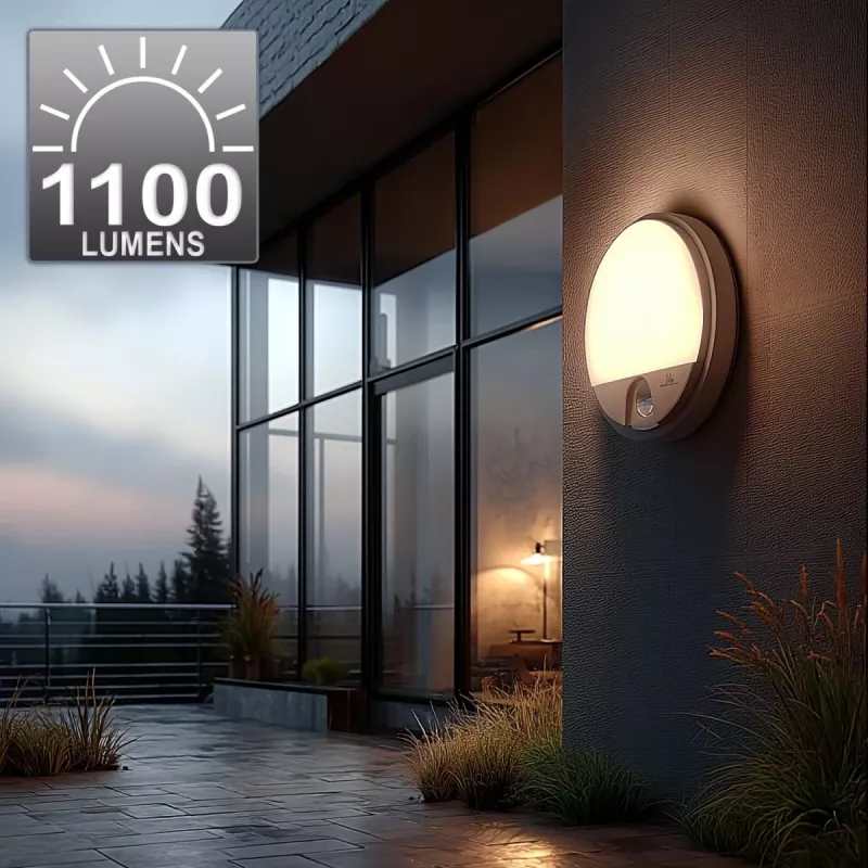 LED lampa MACLEAN MCE291W ar IR kustības sensoru, 10W, 3000K