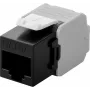 Wentronic Goobay CAT 6a KeyStone RJ45 Jack, neekranēts, 500MHz, melnbalts (90692)