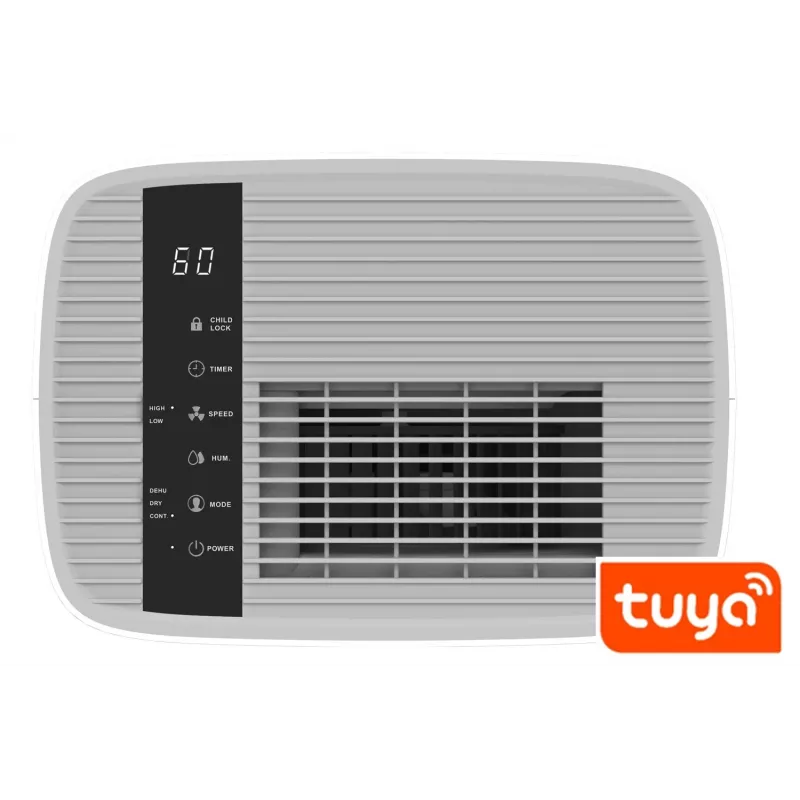 Gaisa sausinātājs BLAUPUNKT ADH601 — 2,5 l tvertne, 16 l/24h, 245 W, 48 dB, Wi‑Fi, 20–40 m², balts