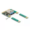 DeLOCK Mini PCIe I/O 1 x USB 2.0 Type-A ligzda pilna izmēra puse izmēra