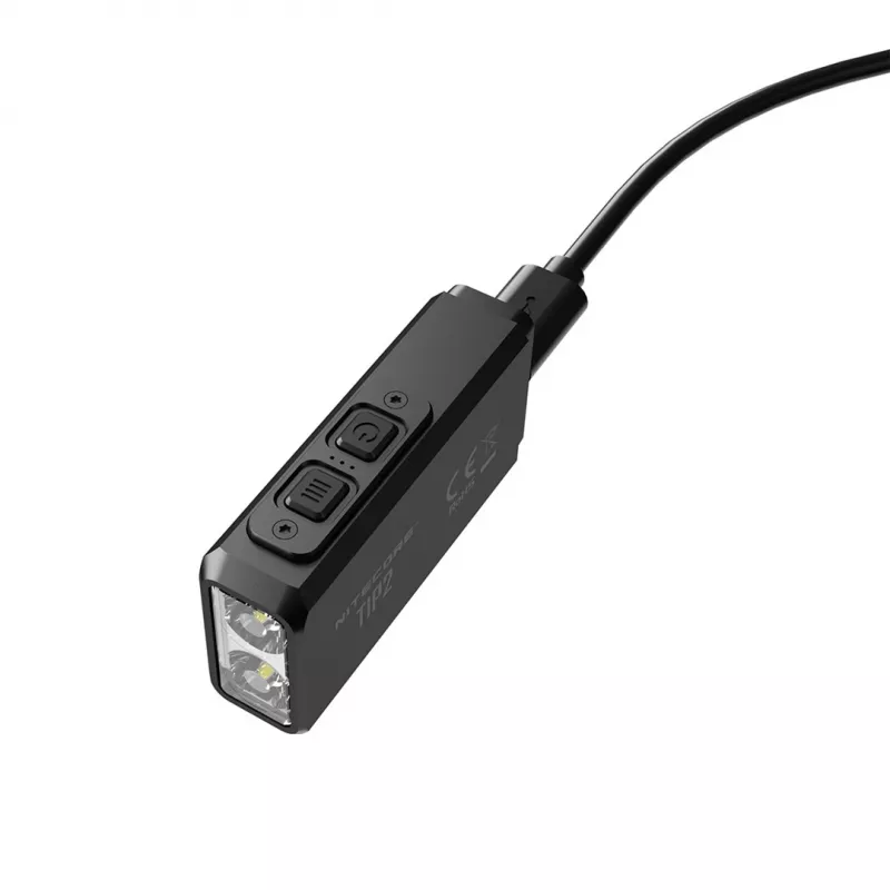 Rokas lukturītis Nitecore TIP2 — 720 lm, litija jonu, 55 h darbības laiks, 38,3 g, melns
