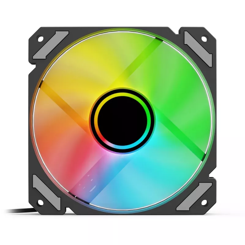 SHARKOON Shark Mirror RGB PWM Reverse 120mm ARGB ventilators - Melns