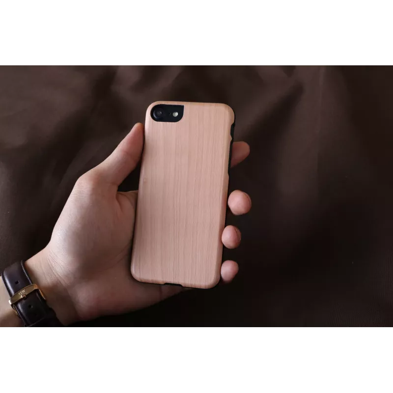 Telefona maciņš iPhone 7/8 — man and wood ampero, melns