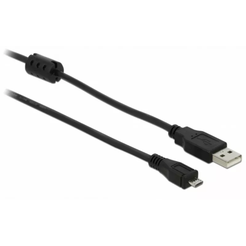 USB kabelis DeLOCK 82335 USB 2.0 2 m USB A Mikro-USB B melns