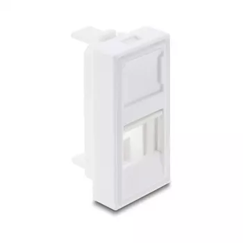 Ievietojams H-moduļa vāciņš Keystone modulim 1 pieslēgvieta DELOCK 22,5×45 mm ABS balts