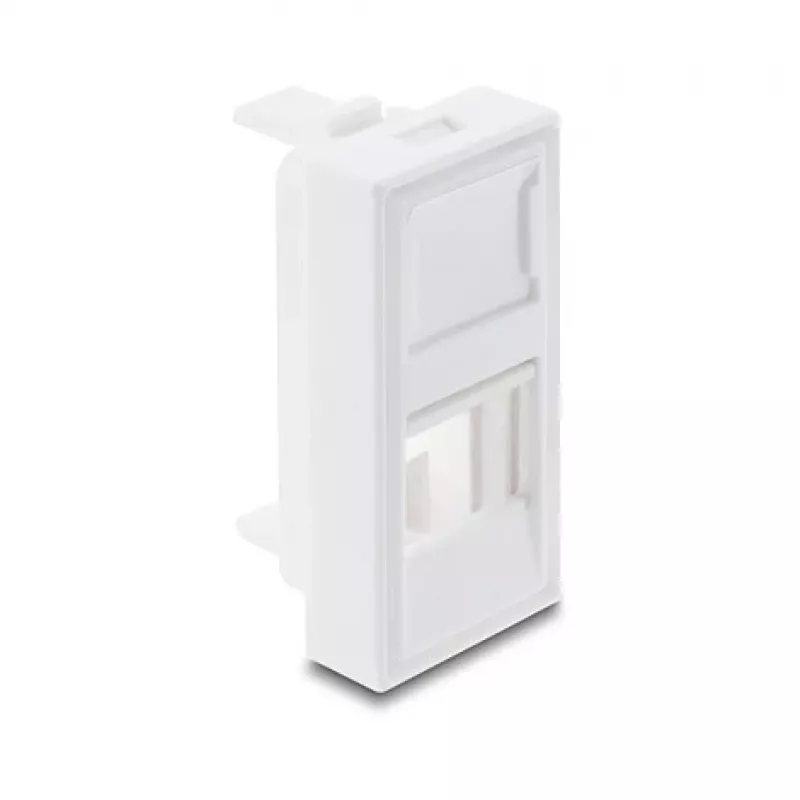 Ievietojams H-moduļa vāciņš Keystone modulim 1 pieslēgvieta DELOCK 22,5×45 mm ABS balts