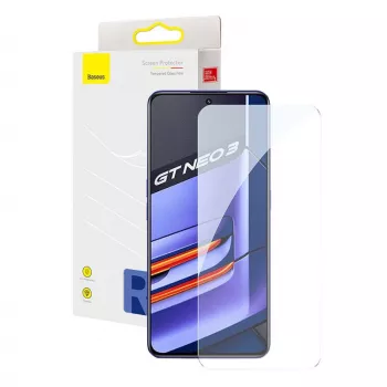 Rūdīta stikla ekrāna aizsargs Baseus realme GT Neo3 0,33 mm 9H cietība