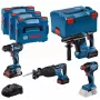 Skrūvgriezis BOSCH 18V COMBO KIT GSR 18V-90C GDX 18V-210C GBH 18V-24C GSA 18V-28 1x4,0Ah 2x5,5Ah