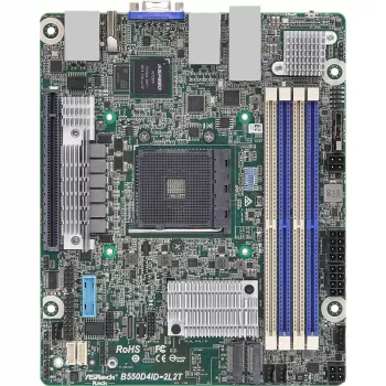 ASRock B550D4ID-2L2T Mātesplate AMD B550 Socket AM4 mini ITX (B550D4ID-2L2T)