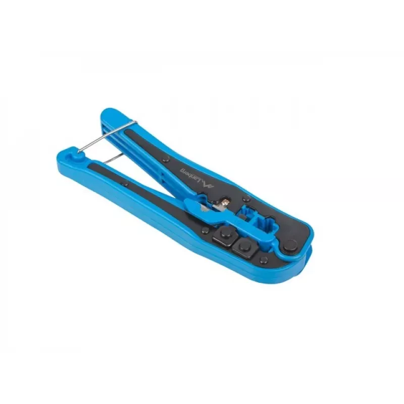 Presēšanas instruments LANBERG NT-0202 RJ-11 savienotājiem, maksimālais kabeļa diametrs 6 mm, melns/zils