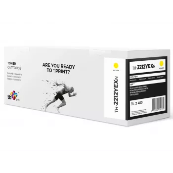 Tonera kasetne priekš HP Color LJ Pro M255 W2212X TH-2212YEXN 100% jauns YE