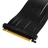 PHANTEKS PCIe x16 pagarinātāja lentes kabelis, 90 grādi, 22 cm - melns