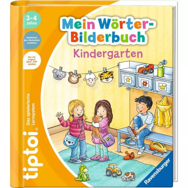 tiptoi Starter-Set: Mana vārdu bilžu grāmata bērnudārzam, mācību grāmata ar pildspalvu un bilžu grāmatu
