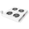 ROLINE 19 collu dzesēšanas ventilatora bloks, 4 ventilatori, pelēks, modelis 26.21.0077
