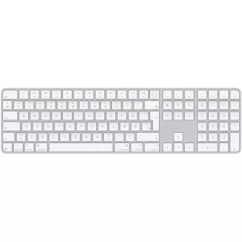 Apple MXK73DK/A Magic Keyboard ar Touch ID un ciparu tastatūru, bezvadu, dāņu izkārtojums, balta