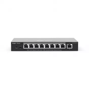 Ruijie Networks RG-ES209GC-P tīkla komutators Pārvaldīts Gigabit Ethernet (10/100/1000) Power over Ethernet (PoE) Melns