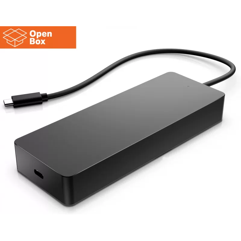 HP Universal USB-C Multiport Travel Hub 65W - OPENBOX - 2 x USB 3.2, 2 x USB-C, 1 x DP, 1 x HDMI, 1 x RJ-45, 1 gads