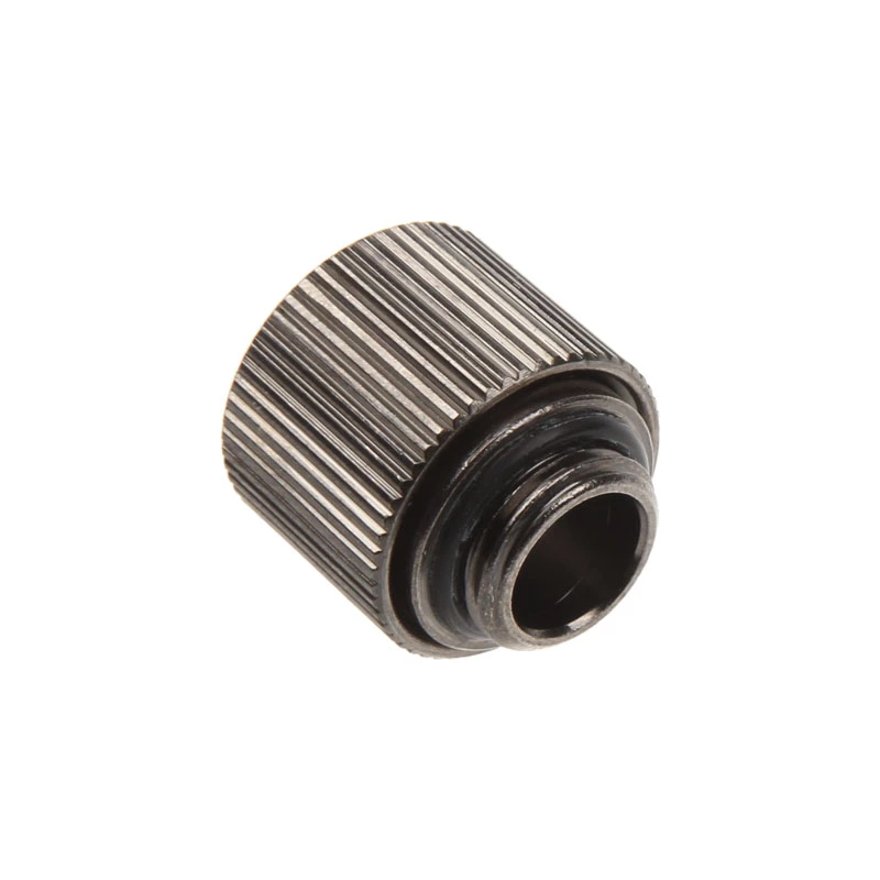 Savienotājs taisns G1/4 collas uz 13/10mm - kompakts, niķeļa melns