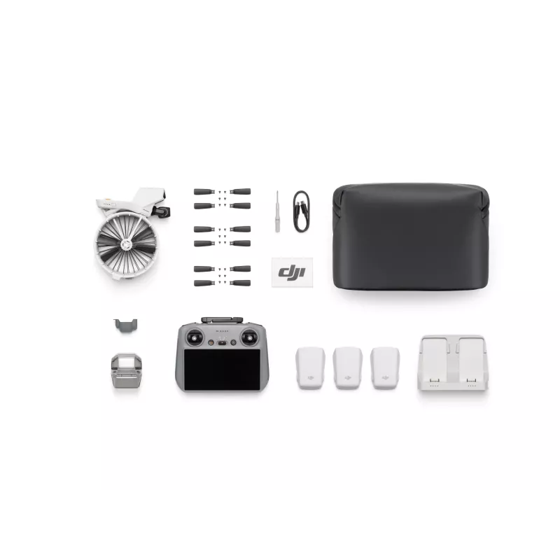 Quadcopter DJI Flip Fly More Combo RC 2 — 4 rotori, 48 MP kamera, 3840×2160, max ātrums 16 m/s, diapazons 14000 m