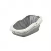 Atvērtā kaķu tualete Savic Aseo pelēki balta 560×390×275 mm kaķiem, plastmasa, 2 kg