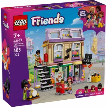 LEGO FRIENDS 42653 Mūzikas veikals un dzīvoklis