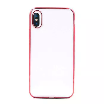 Mīksts vāciņš Devia iPhone XS Max, sarkans TPU aizsargvāciņš