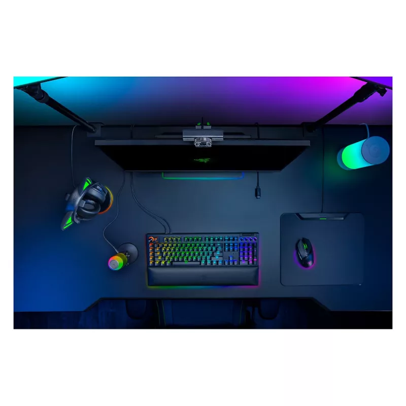 Razer Kiyo V2 X tīmekļa kamera, 1440p @ 60 FPS, automātiskais fokuss, platleņķis - melna