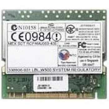 Bezvadu tīkla adapteris HP W500 Mini PCI 802.11b/g, Mini PCI karte