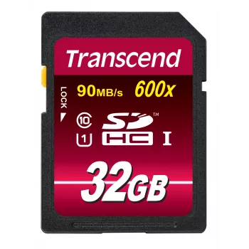 Zibatmiņa Transcend 32 GB SDHC UHS-I 600x TS32GSDHC10U1