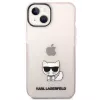 Karl Lagerfeld KLHCP14MCTRI Iphone 14 Plus / 15 Plus 6.7 Hardcase Rozā / Rozā Caurspīdīgs Choupette Korpuss
