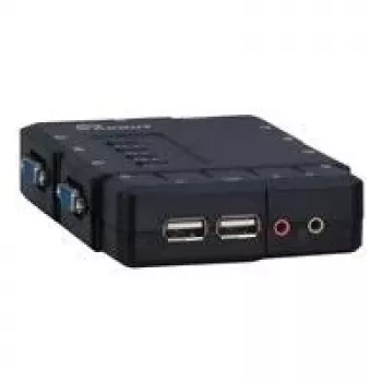 Inter-Tech Argus KVM CS-41UA - KVM-/Audio pārslēgs - 4 x KVM/Audio - 1 lokāls lietotājs - galddatoram (88887167)