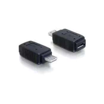 Adapteris USB micro-A+B sieviešu uz USB micro A-vīriešu DeLOCK 65032 Melna