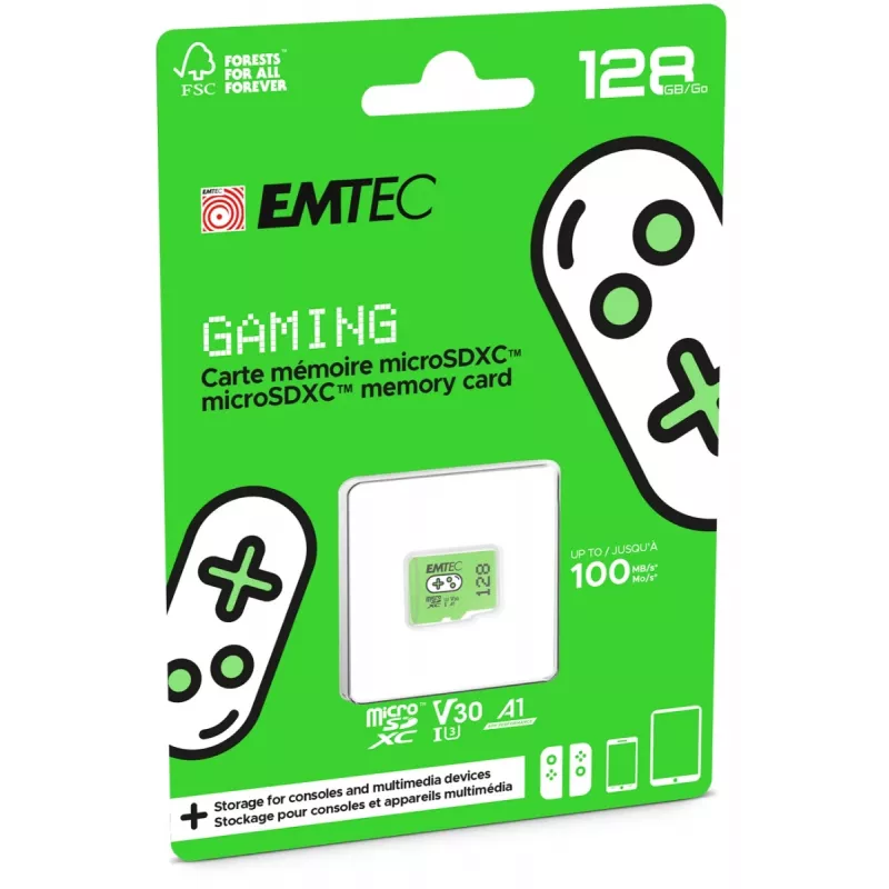 Atmiņas karte Emtec 128GB MicroSDXC UHS-I ECMSDM128GXCU3G