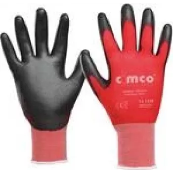 Darba cimdi Cimco 141237 Melns Sarkans L