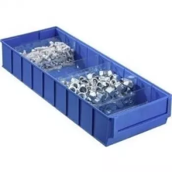 Uzglabāšanas kaste Allit 456570, 185×500×81 mm, zila