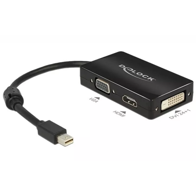 Kabelis DeLOCK 0,16 m DisplayPort/VGA + HDMI + DVI