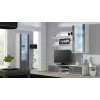 Cama TV statīvs SOHO 180 balts/pelēks glancēts