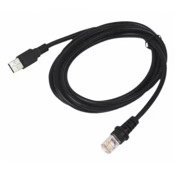 Datalogic - USB-/barošanas kabelis - USB - 1,2 m - melns - piemērots Datalogic WLC4190, WLC4190-HC, Gryphon I GBT4200, GD4220, GD4290, GM4200
