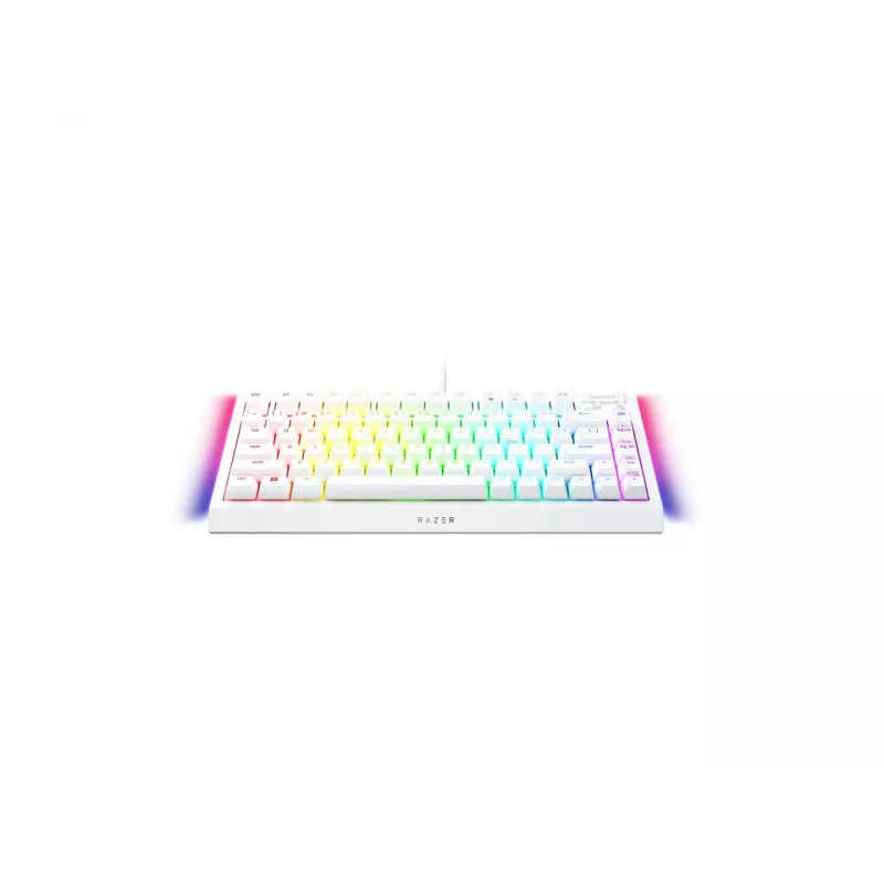 Mehāniskā spēļu tastatūra Razer MelnsWidow V4 75% USB QWERTY US English balta